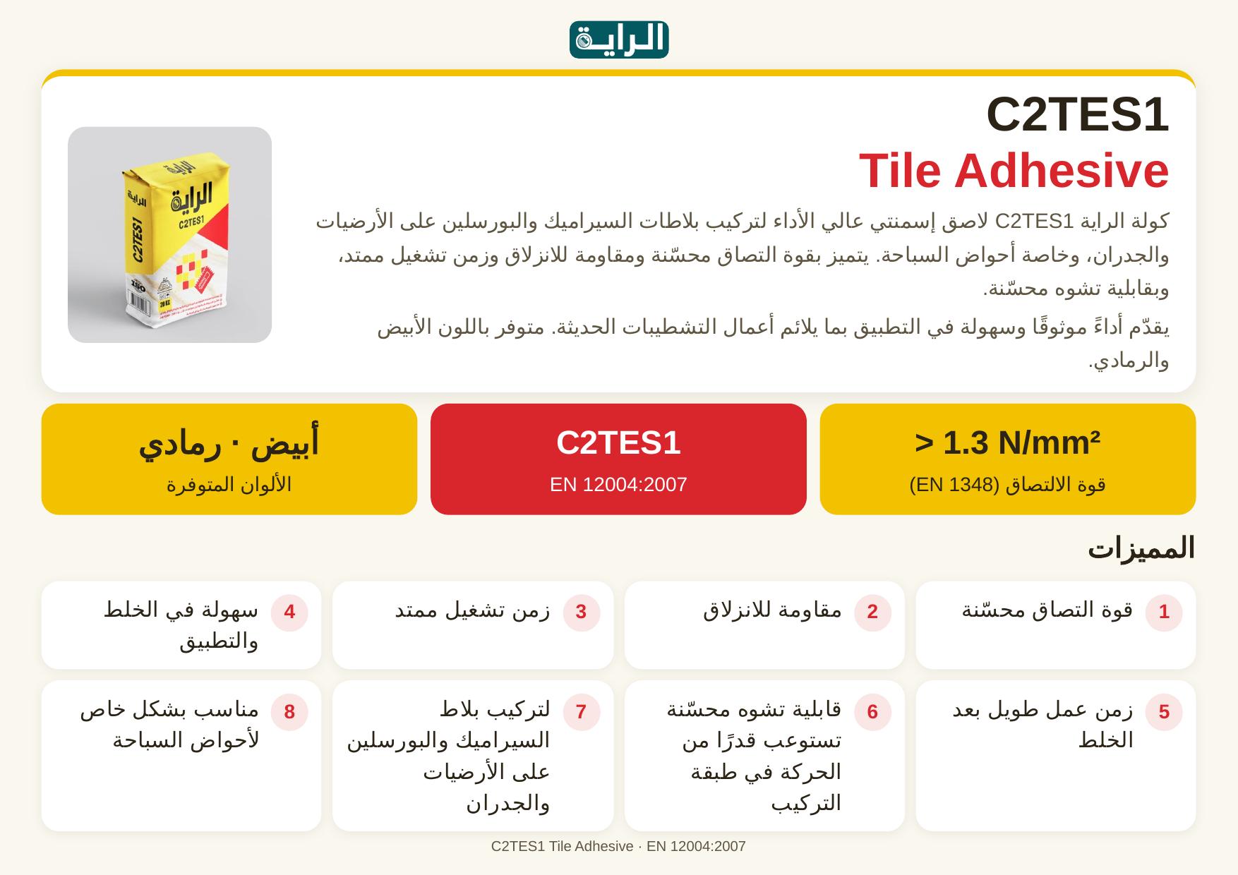 C2TES1 Tile Adhesive